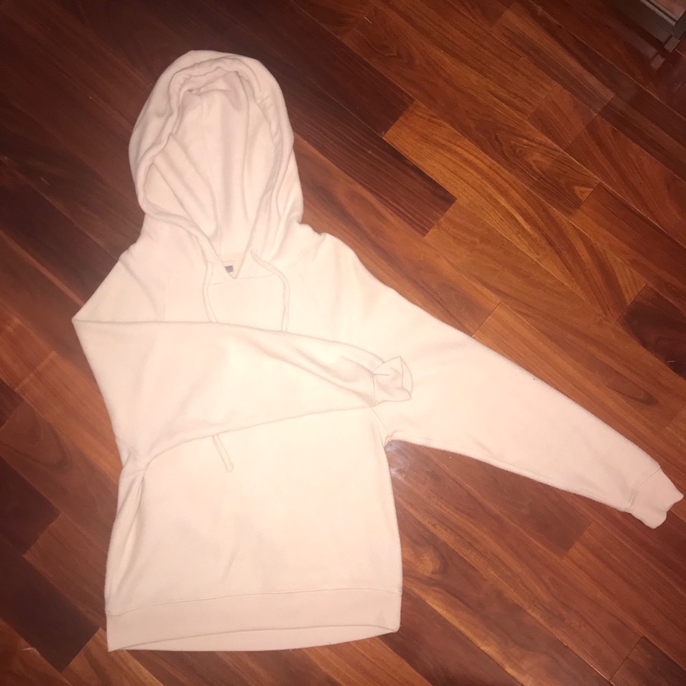 Light pink/cream fuzzy sweater